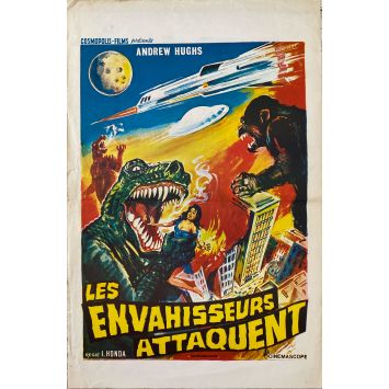 LES ENVAHISSEURS ATTAQUENT Affiche de cinéma- 35x55 cm. - 1968 - Akira Kubo, Ishiro Honda