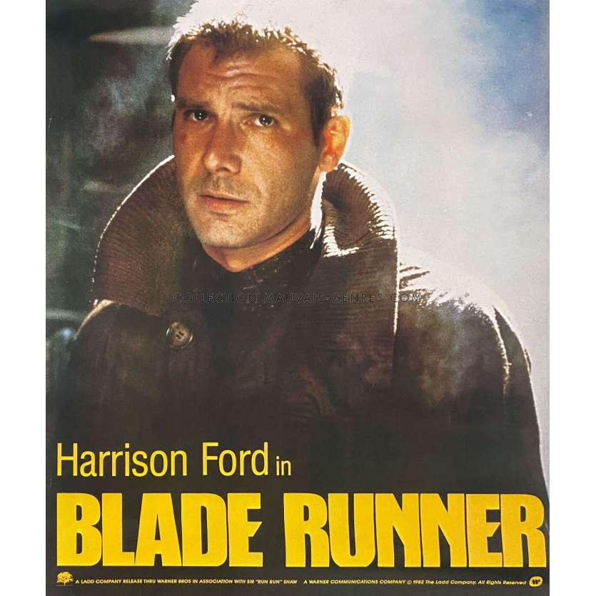 BLADE RUNNER Affiche de cinéma- 46x61 cm. - 1982 - Harrison Ford, Ridley Scott