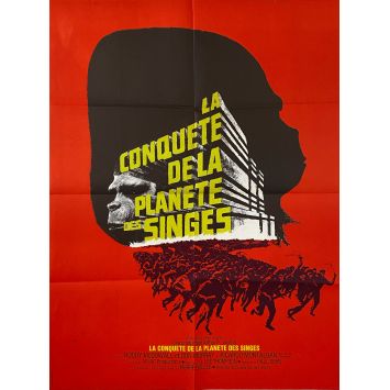 LA CONQUETE DE LA PLANETE DES SINGES Affiche de cinéma- 60x80 cm. - 1972 - Roddy McDowall, J. Lee Thomson