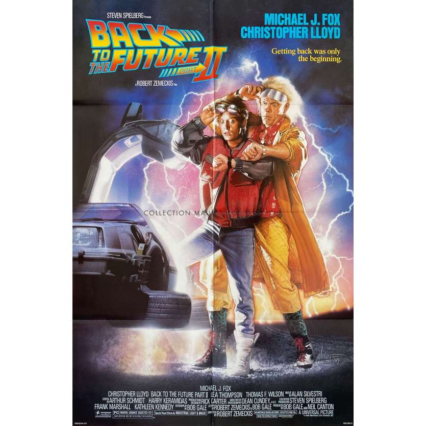 RETOUR VERS LE FUTUR 2 Affiche de cinéma- 69x104 cm. - 1989 - Michael J. Fox, Robert Zemeckis