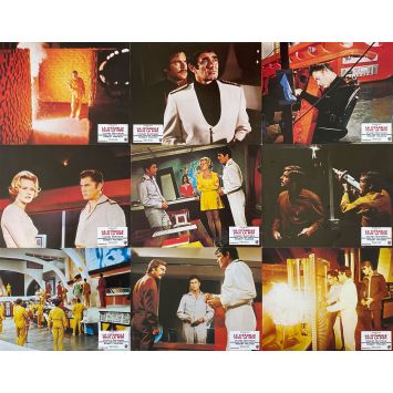 CITY BENEATH THE SEA French Lobby Cards x9 - Set A - 9x12 in. - 1971 - Irwin Allen, Stuart Whitman