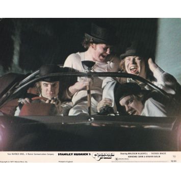 CLOCKWORK ORANGE British Lobby Card N10 - 8x10 in. - 1971 - Stanley Kubrick, Malcom McDowell