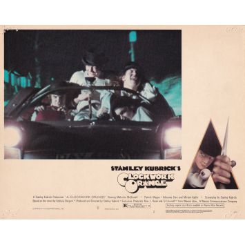 CLOCKWORK ORANGE British Lobby Card N2 - 8x10 in. - 1971 - Stanley Kubrick, Malcom McDowell