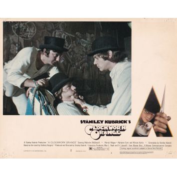 CLOCKWORK ORANGE British Lobby Card N4 - 8x10 in. - 1971 - Stanley Kubrick, Malcom McDowell