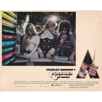 CLOCKWORK ORANGE British Lobby Card N5 - 8x10 in. - 1971 - Stanley Kubrick, Malcom McDowell