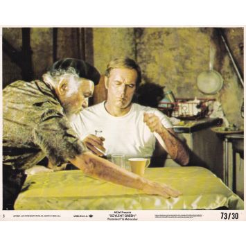 SOLEIL VERT Photo de film N3 - 20x25 cm. - 1973 - Charlton Heston, Richard Fleisher