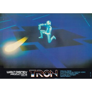 TRON French Lobby Card N2 - 9x12 in. - 1982 - Steven Lisberger, Jeff Bridges