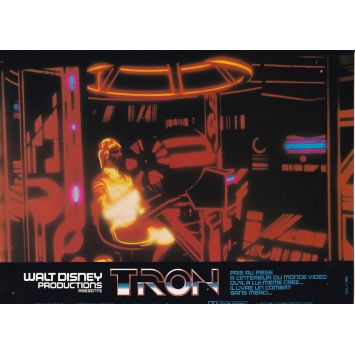 TRON French Lobby Card N3 - 9x12 in. - 1982 - Steven Lisberger, Jeff Bridges