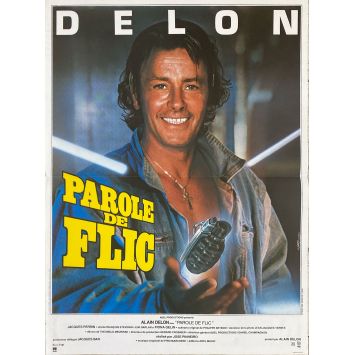 PAROLE DE FLIC Affiche de cinéma- 40x54 cm. - 1985 - Alain Delon, José Pinheiro