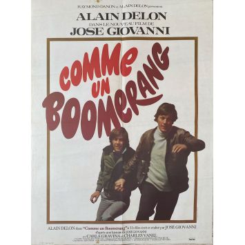 COMME UN BOOMERANG Affiche de cinéma- 60x80 cm. - 1976 - Alain Delon, José Giovanni