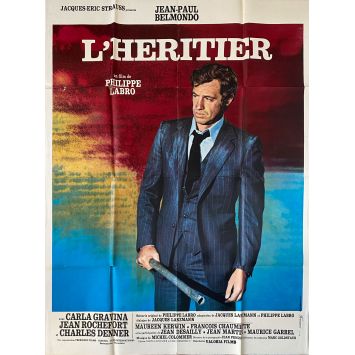 L'HERITIER Affiche de cinéma- 120x160 cm. - 1973 - Jean-Paul Belmondo, Philippe Labro