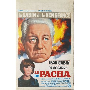 LE PACHA Affiche de cinéma- 35x55 cm. - 1968 - Jean Gabin, Georges Lautner