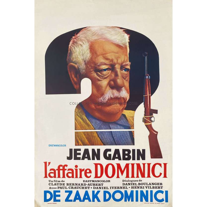 L'AFFAIRE DOMINICI Affiche de cinéma- 35x55 cm. - 1973 - Jean Gabin, Claude Bernard-Aubert