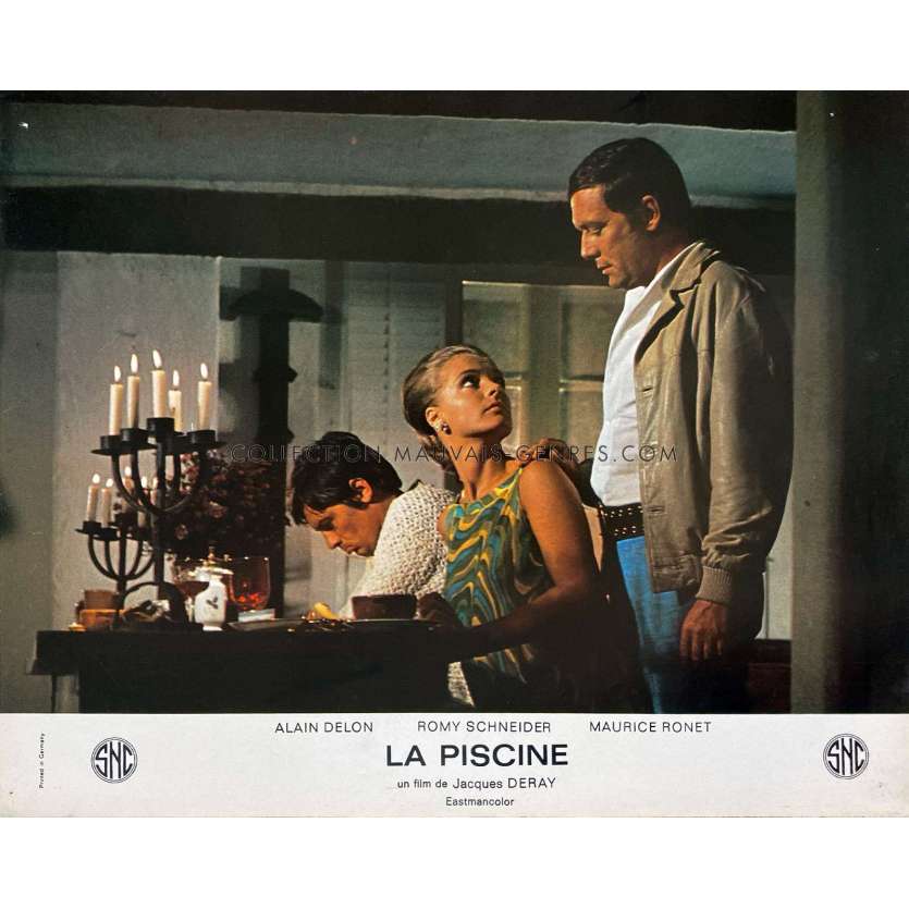 SWIMMING POOL French Lobby Card N04 - 10x12 in. - 1969 - Jacques Deray, Alain Delon