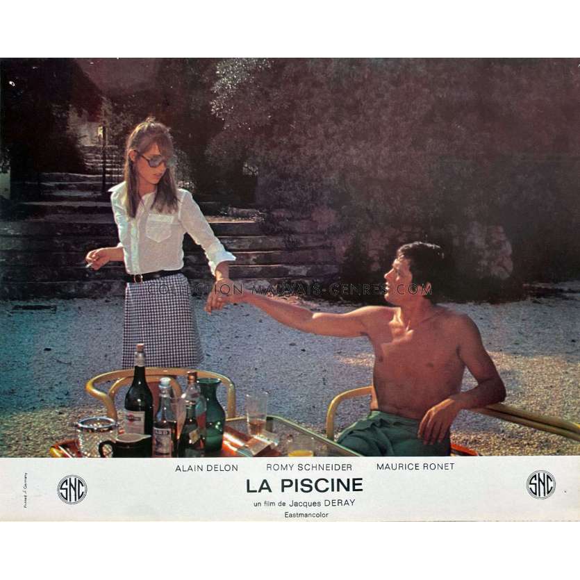 SWIMMING POOL French Lobby Card N06 - 10x12 in. - 1969 - Jacques Deray, Alain Delon