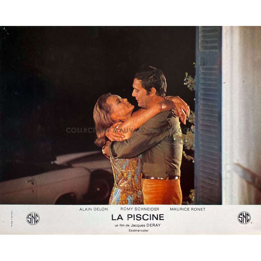 SWIMMING POOL French Lobby Card N07 - 10x12 in. - 1969 - Jacques Deray, Alain Delon