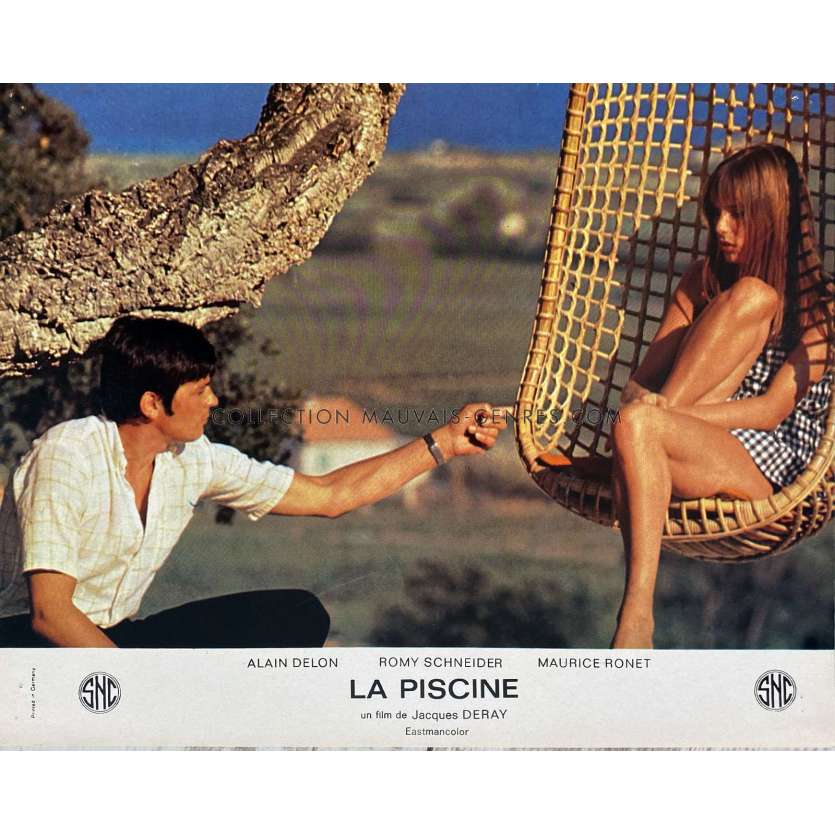 SWIMMING POOL French Lobby Card N11 - 10x12 in. - 1969 - Jacques Deray, Alain Delon