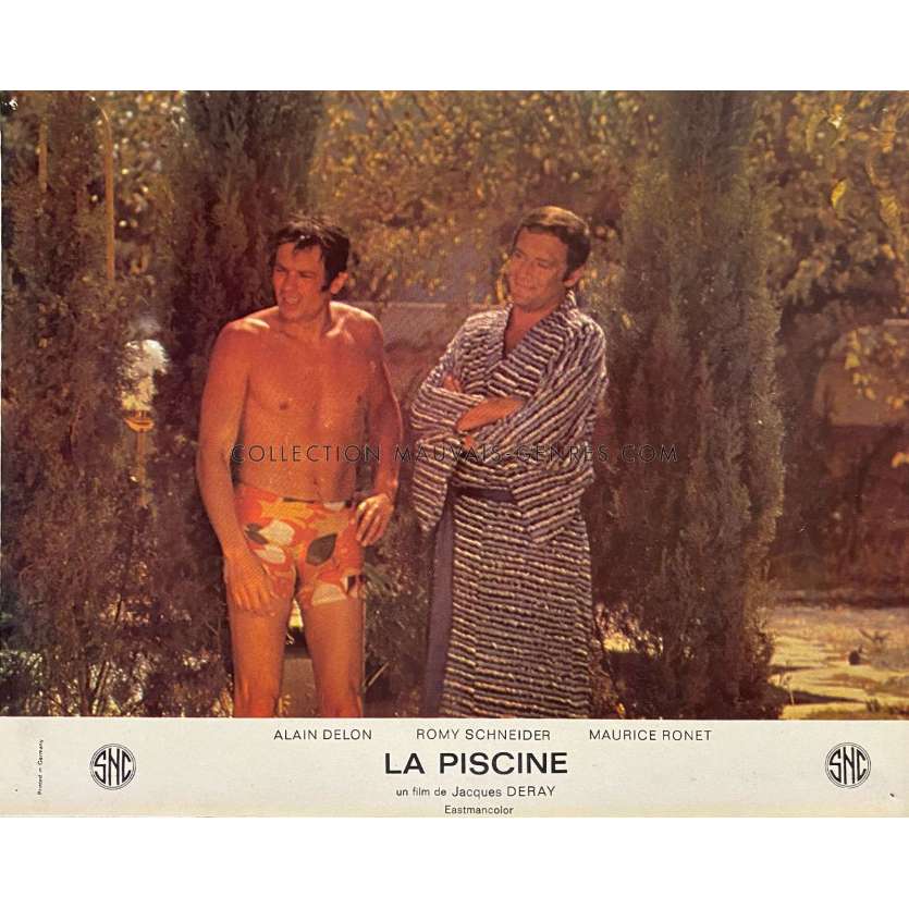 SWIMMING POOL French Lobby Card N14 - 10x12 in. - 1969 - Jacques Deray, Alain Delon