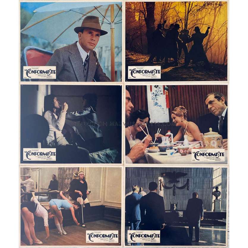 THE CONFORMIST French Lobby Cards x6 - Set B - 9x12 in. - 1970 - Bernardo Bertolucci, Jean-louis Trintignant