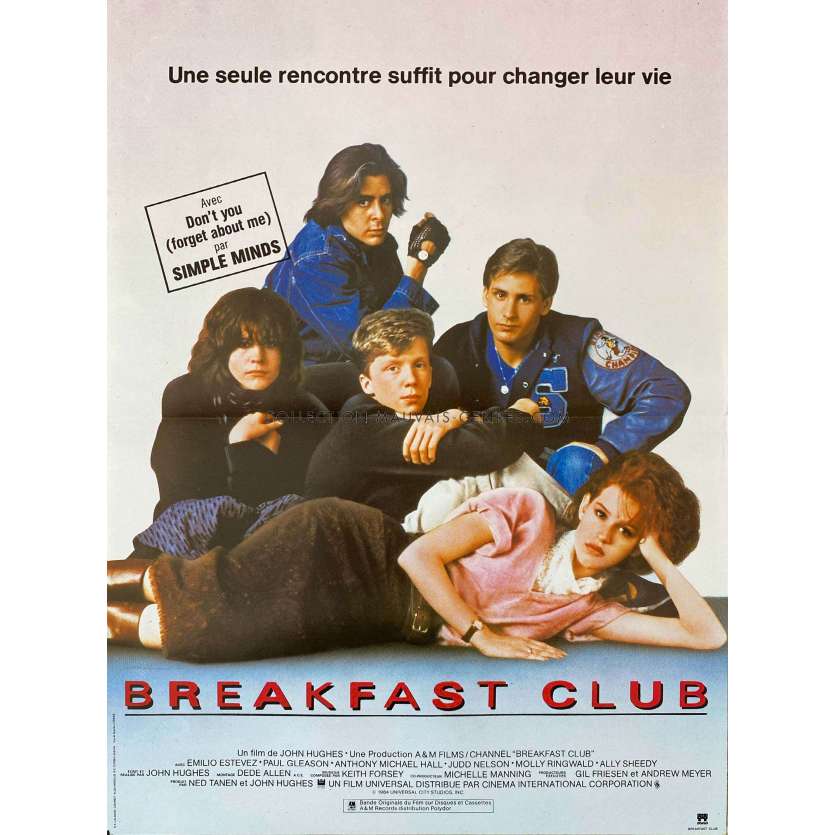 BREAKFAST CLUB Affiche de cinéma- 40x54 cm. - 1985 - Molly Ringwald, John Hugues