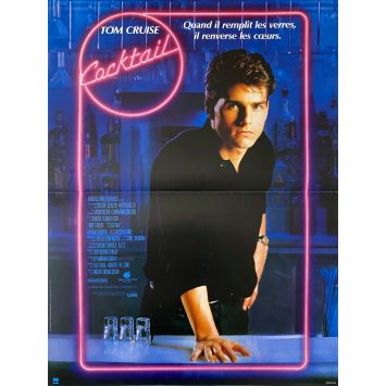 COCKTAIL French Movie Poster- 15x21 in. - 1988 - Roger Donaldson, Tom Cruise