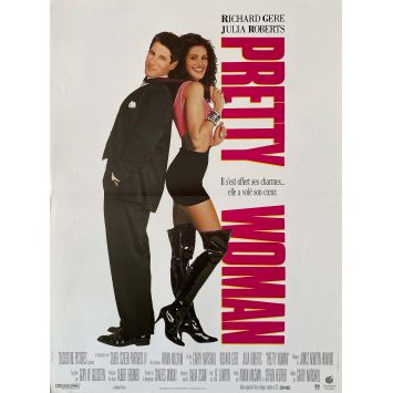 PRETTY WOMAN French Movie Poster- 15x21 in. - 1990 - Gary Marshall, Julia Roberts