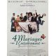 QUATRE MARIAGES ET UN ENTERREMENT Affiche de cinéma- 60x80 cm. - 1994 - Hugh Grant, Mike Newell