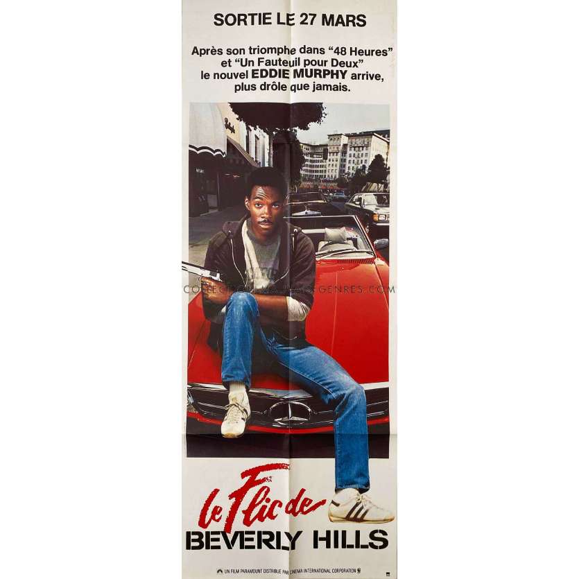 BEVERLY HILLS COP French Movie Poster- 23x63 in. - 1984 - Martin Brest, Eddy Murphy