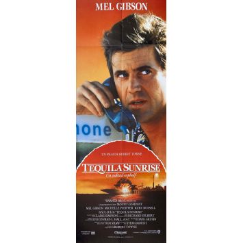 TEQUILA SUNRISE Affiche de cinéma Style Mel - 60x160 cm. - 1988 - Mel Gibson, Robert Towne