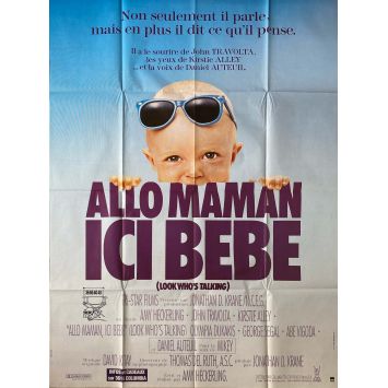 ALLO MAMAN ICI BEBE Affiche de cinéma- 120x160 cm. - 1989 - John Travolta, Amy Heckerling