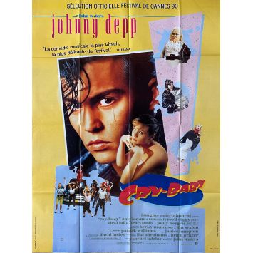 CRY BABY Affiche de cinéma- 120x160 cm. - 1990 - Johnny Depp, John Waters