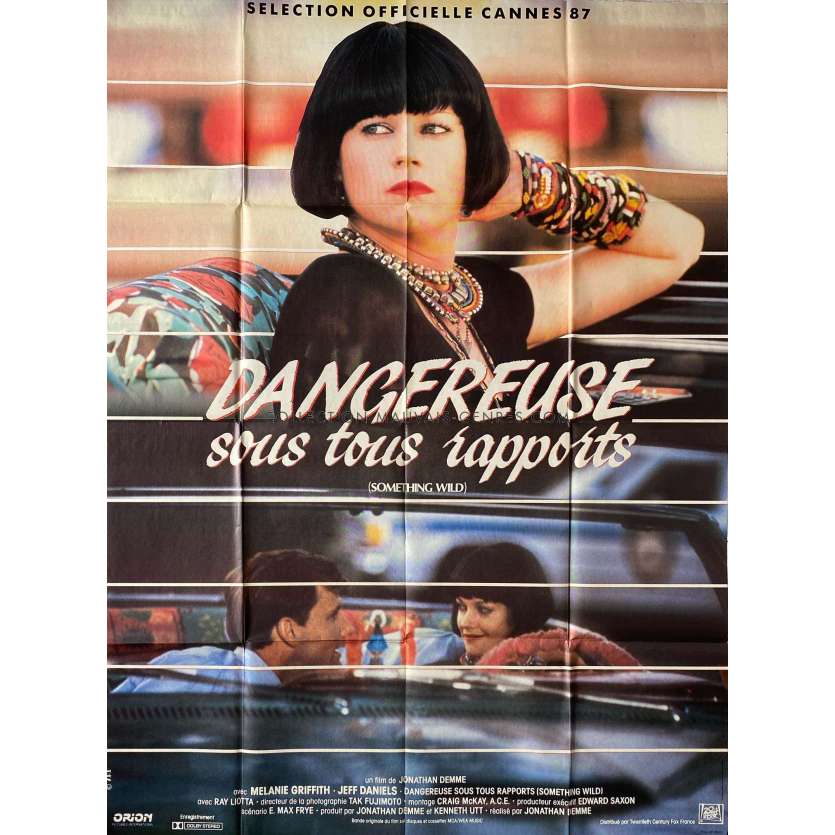 DANGEREUSE SOUS TOUT RAPPORT Affiche de cinéma- 120x160 cm. - 1986 - Melanie Griffith, Jonathan Demme