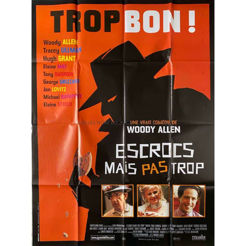 ESCROCS MAIS PAS TROP Affiche de cinéma- 120x160 cm. - 2000 - Hugh Grant, Woody Allen