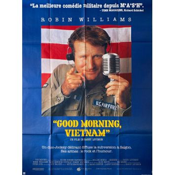 GOOD MORNING VIETNAM Affiche de cinéma- 120x160 cm. - 1987 - Robin Williams, Barry Levinson