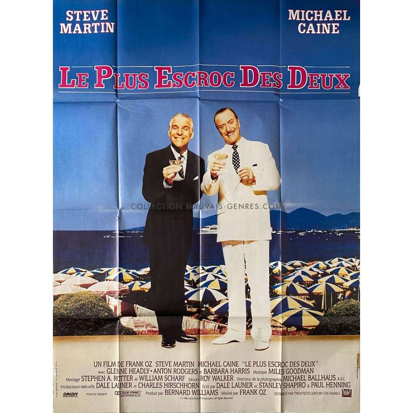 LE PLUS ESCROC DES DEUX Affiche de cinéma- 120x160 cm. - 1988 - Steve Martin, Frank Oz