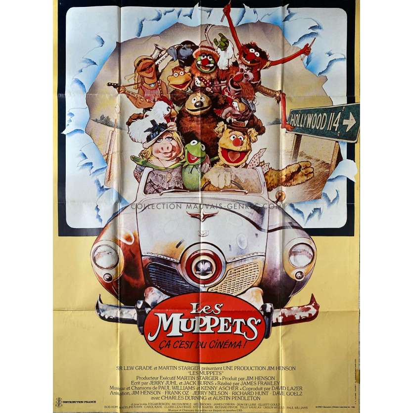 THE MUPPET MOVIE French Movie Poster- 47x63 in. - 1979 - James Frawley, Frank Oz