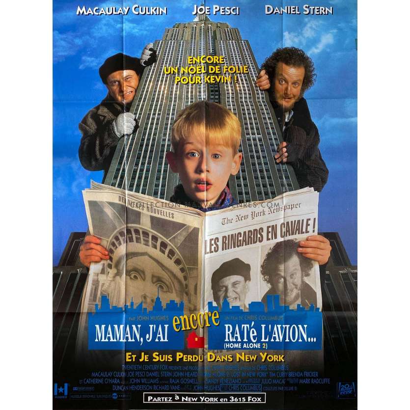 HOME ALONE 2 French Movie Poster- 47x63 in. - 1992 - Chris Colombus, Macaulay Culkin