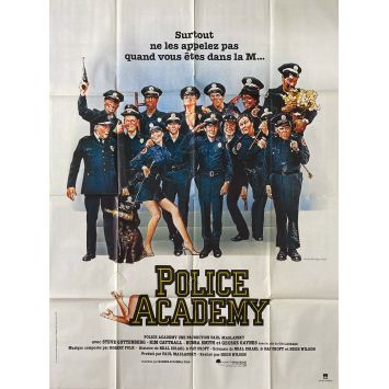 POLICE ACADEMY Affiche de cinéma- 120x160 cm. - 1984 - Steve Guttenberg, Hugh Wilson