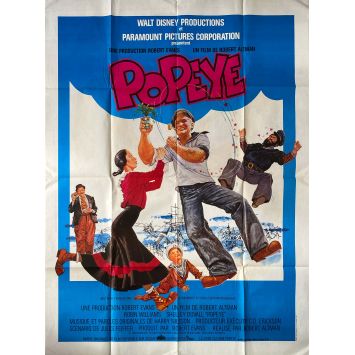 POPEYE Affiche de cinéma- 120x160 cm. - 1980 - Shelley Duvall, Robert Altman