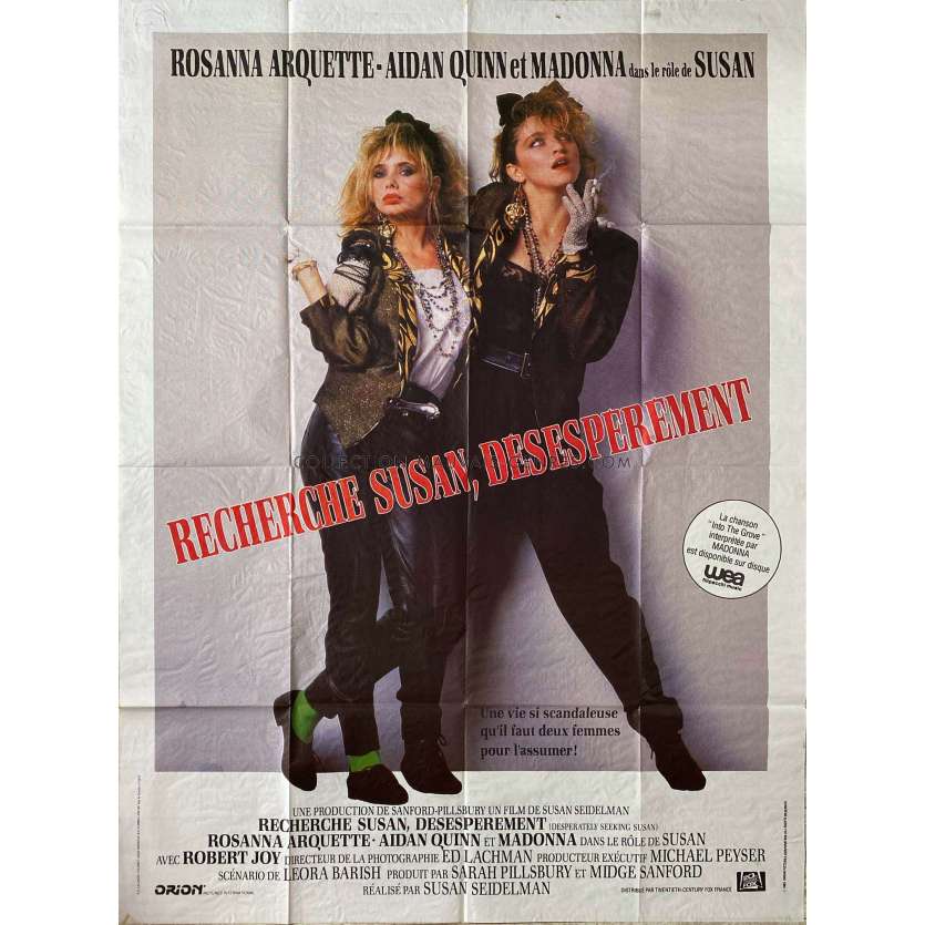 DESPERATELY SEEKING SUSAN French Movie Poster- 47x63 in. - 1985 - Susan Seidelman, Madonna