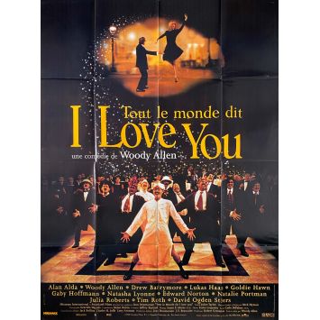 TOUT LE MONDE DIT I LOVE YOU Affiche de cinéma- 120x160 cm. - 1996 - Julia Roberts, Woody Allen