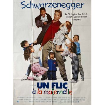 KINDERGARTEN COP French Movie Poster- 47x63 in. - 1990 - Ivan Reitman, Arnold Schwarzenegger