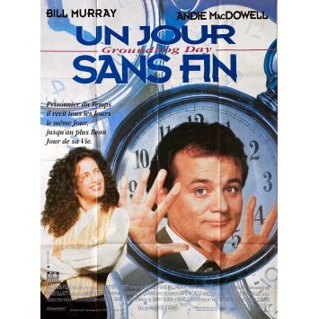 GROUNDHOG DAY French Movie Poster- 47x63 in. - 1993 - Harold Ramis, Bill Murray