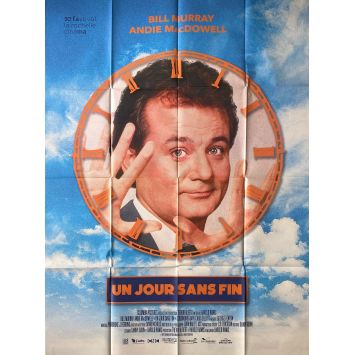 GROUNDHOG DAY French Movie Poster- 47x63 in. - 1993/R2023 - Harold Ramis, Bill Murray