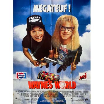 WAYNE'S WORLD Affiche de cinéma- 120x160 cm. - 1992 - Mike Myers, Penelope Spheeris