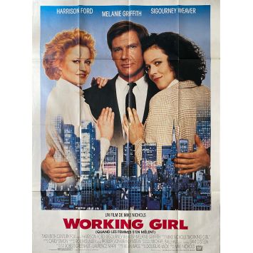 WORKING GIRL French Movie Poster- 47x63 in. - 1984 - Mike Nichols, Harrison Ford