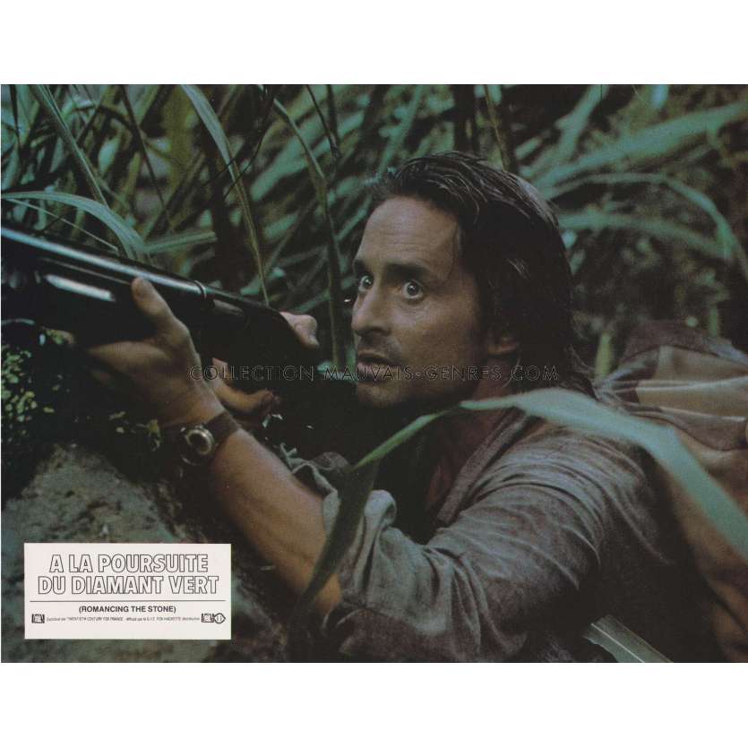 A LA POURSUITE DU DIAMANT VERT Photo de film N01 - 22x28 cm. - 1984 - Michael Douglas, Robert Zemeckis