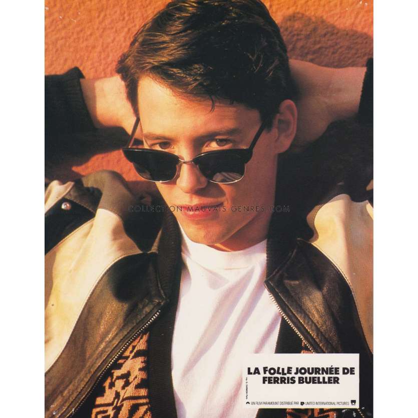 FERRIS BUELLER'S DAY OFF French Lobby Card N01 - 9x12 in. - 1986 - John Hugues, Matthew Broderick