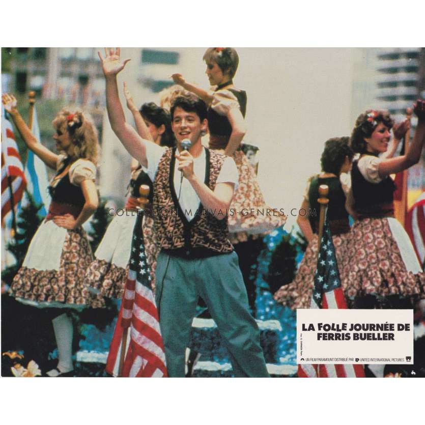 LA FOLLE JOURNEE DE FERRIS BUELLER Photo de film N07 - 22x28 cm. - 1986 - Matthew Broderick, John Hugues