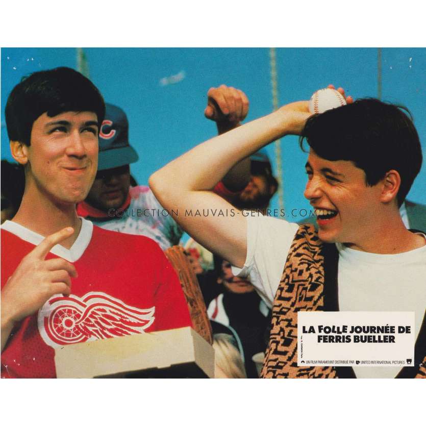 FERRIS BUELLER'S DAY OFF French Lobby Card N12 - 9x12 in. - 1986 - John Hugues, Matthew Broderick